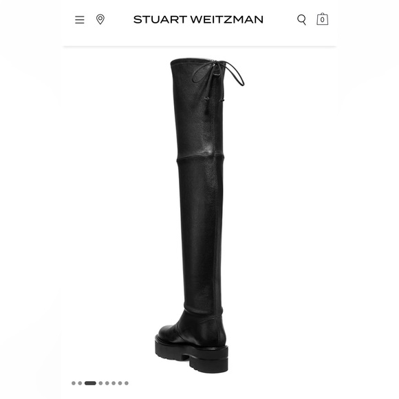 $1100 NWOT Stuart Weitzman Lowland Leather Boots - Picture 2 of 8